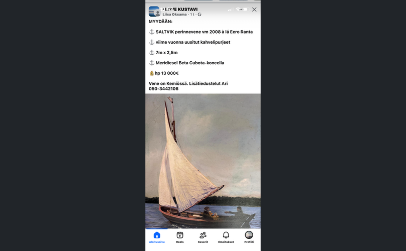 Saltvikbåten Perinnevene-kuva-1
